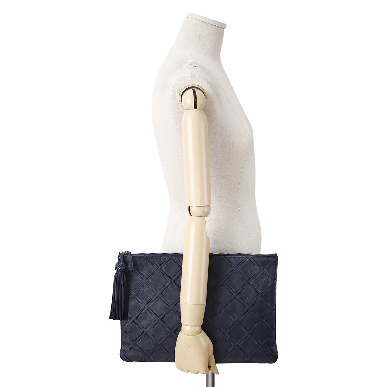 CHANEL(USED)샤넬 시즌 테슬 클러치 라지