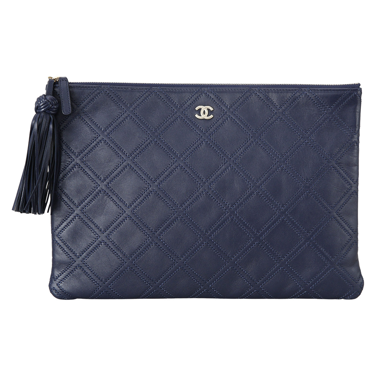 CHANEL(USED)샤넬 시즌 테슬 클러치 라지
