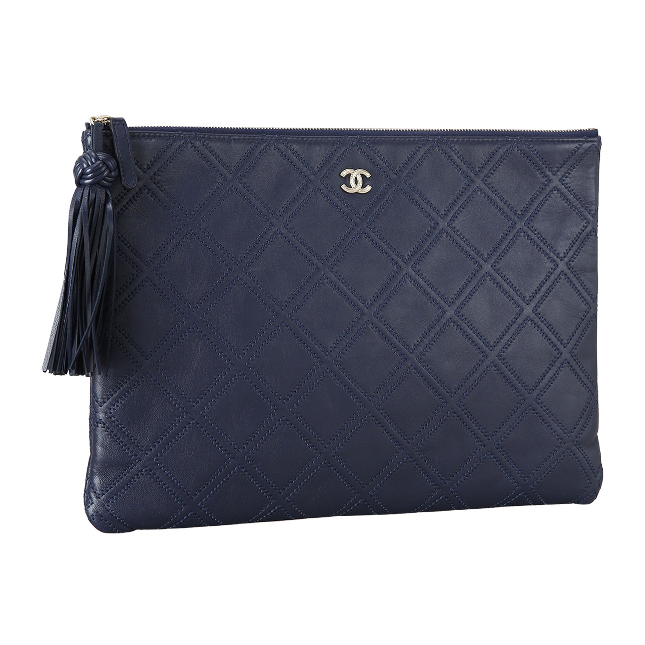 CHANEL(USED)샤넬 시즌 테슬 클러치 라지