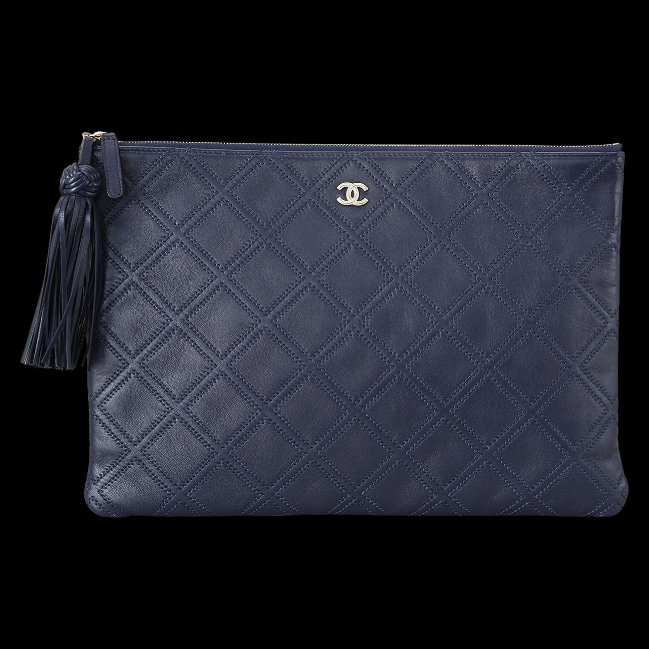 CHANEL(USED)샤넬 시즌 테슬 클러치 라지