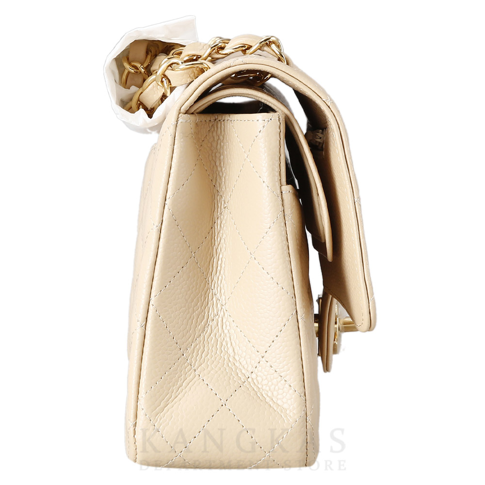 CHANEL(USED)샤넬 클래식 캐비어 미듐 베이지