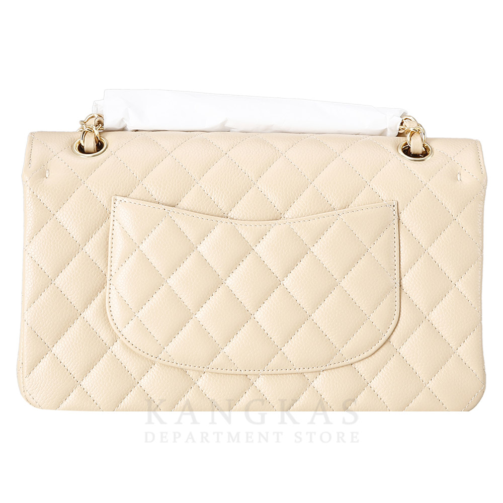 CHANEL(USED)샤넬 클래식 캐비어 미듐 베이지
