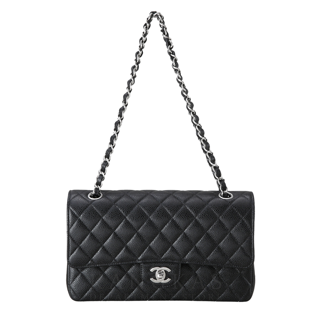 CHANEL(USED)샤넬 클래식 캐비어 미듐