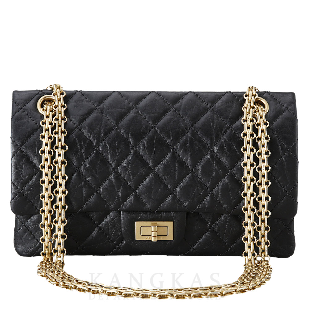 CHANEL(USED)샤넬 2.55 빈티지 클래식 미듐24 금장