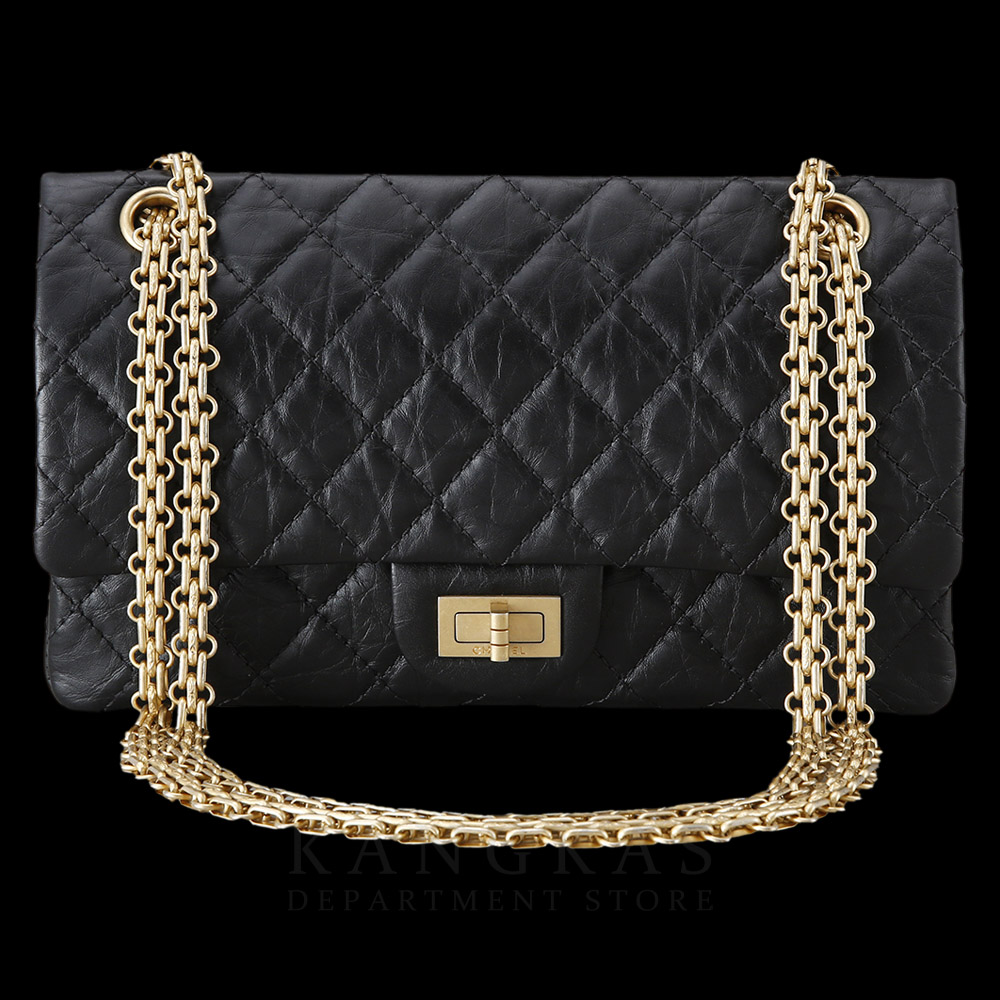 CHANEL(USED)샤넬 2.55 빈티지 클래식 미듐24 금장