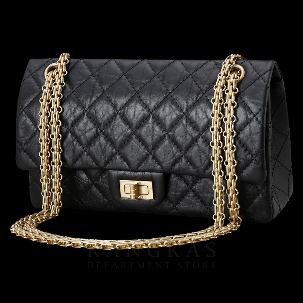 CHANEL(USED)샤넬 2.55 빈티지 클래식 미듐24 금장
