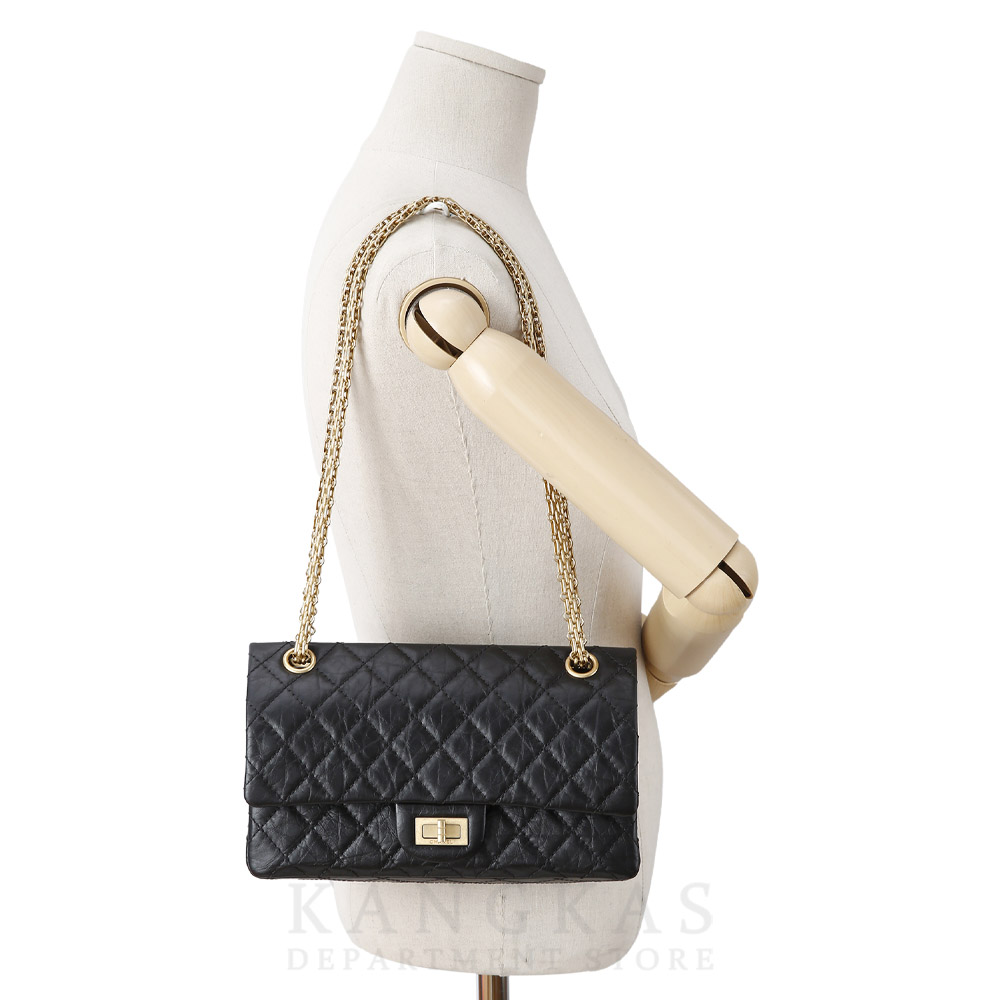 CHANEL(USED)샤넬 2.55 빈티지 클래식 미듐24 금장