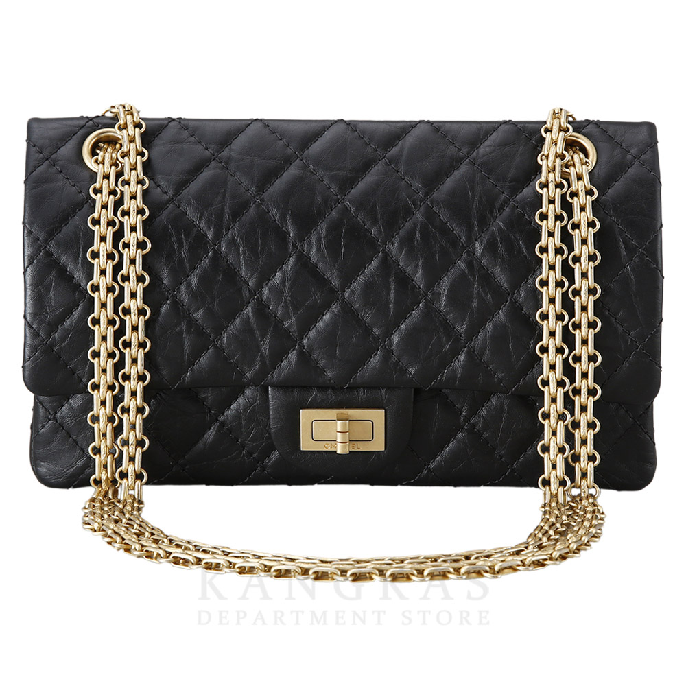 CHANEL(USED)샤넬 2.55 빈티지 클래식 미듐24 금장