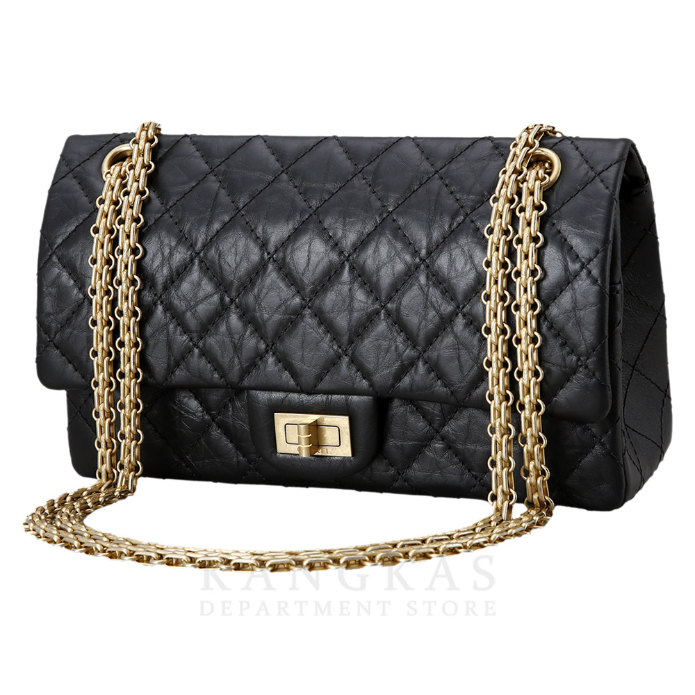CHANEL(USED)샤넬 2.55 빈티지 클래식 미듐24 금장