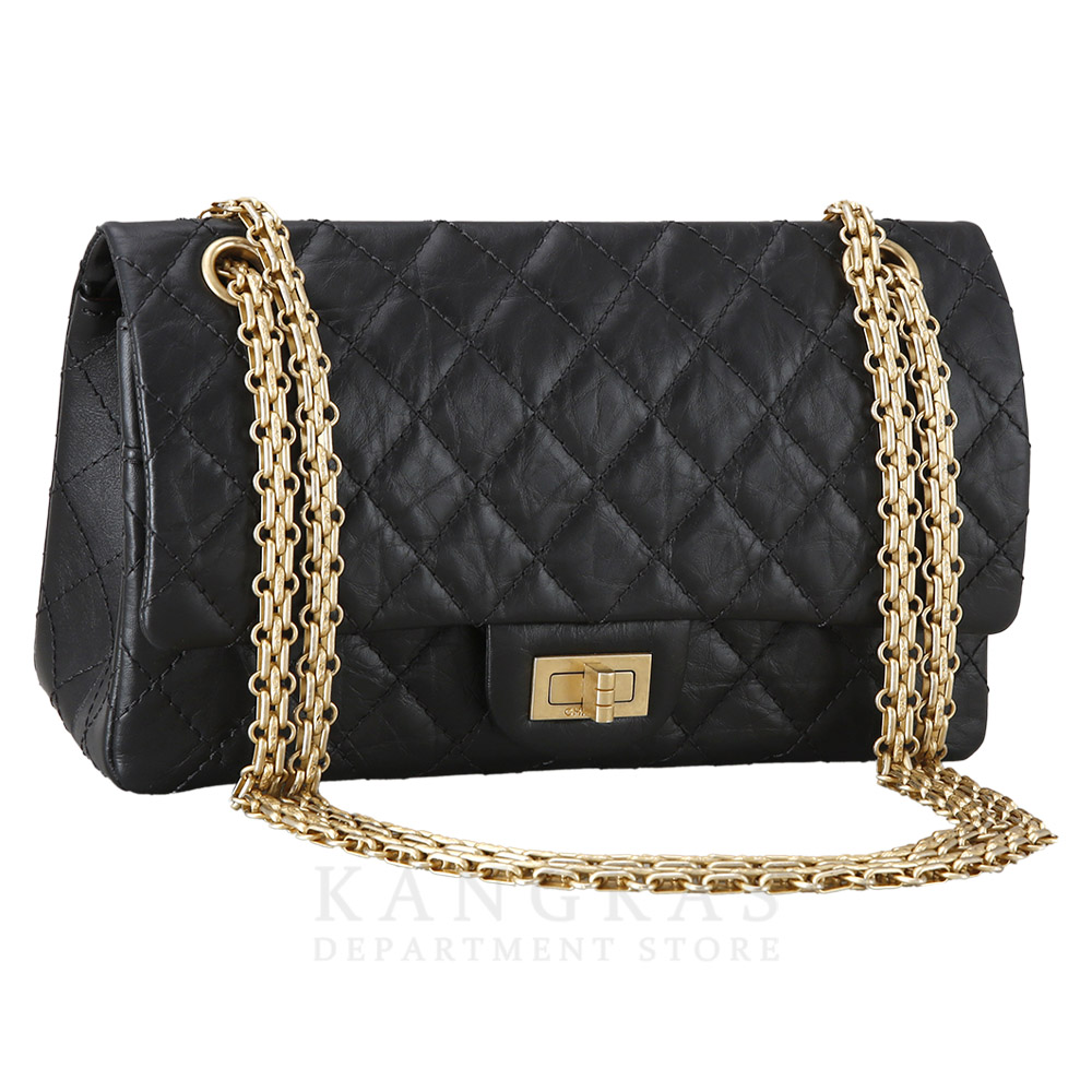 CHANEL(USED)샤넬 2.55 빈티지 클래식 미듐24 금장