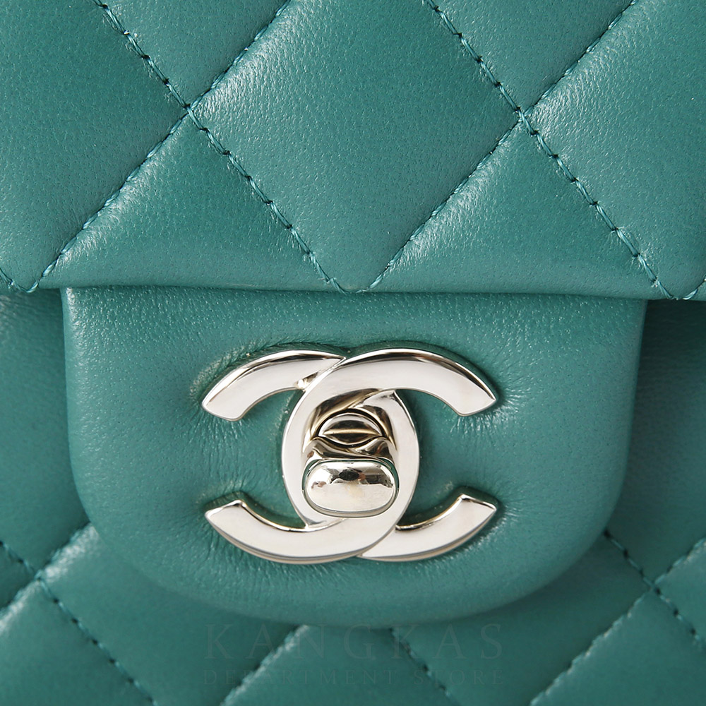 CHANEL(USED)샤넬 램스킨 뉴미니 탑핸들 크로스백