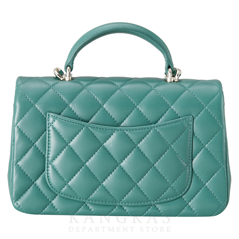 CHANEL(USED)샤넬 램스킨 뉴미니 탑핸들 크로스백