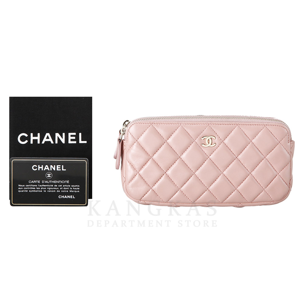 CHANEL(USED)샤넬 시즌 램스킨 체인 WOC