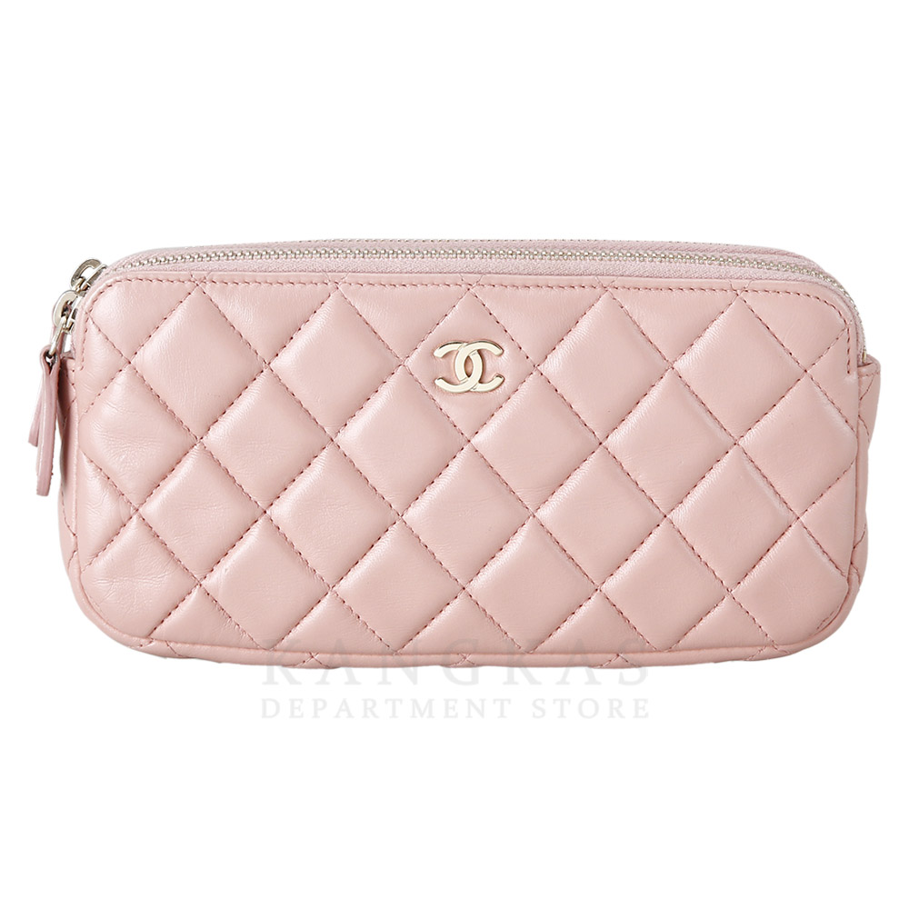CHANEL(USED)샤넬 시즌 램스킨 체인 WOC