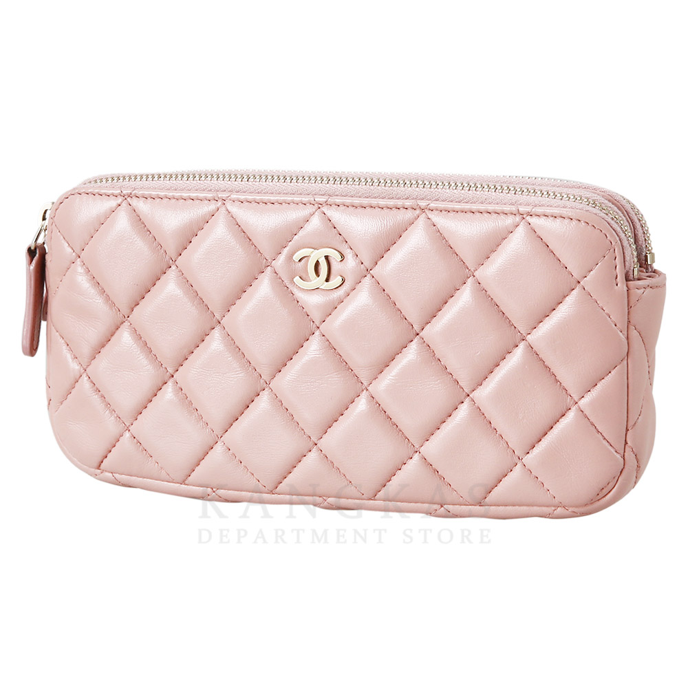 CHANEL(USED)샤넬 시즌 램스킨 체인 WOC