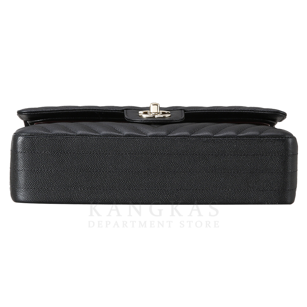 CHANEL(USED)샤넬 클래식 캐비어 쉐브론 미듐