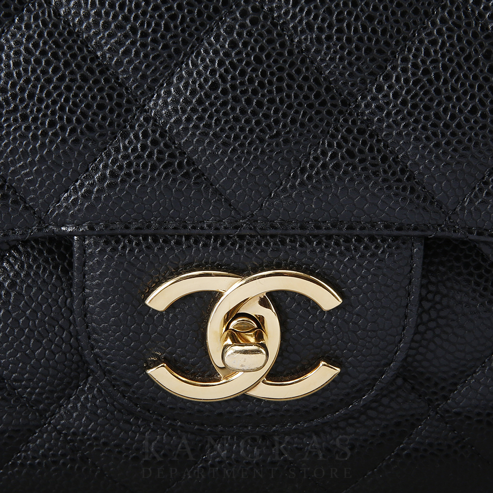 CHANEL(USED)샤넬 클래식 캐비어 맥시 블랙