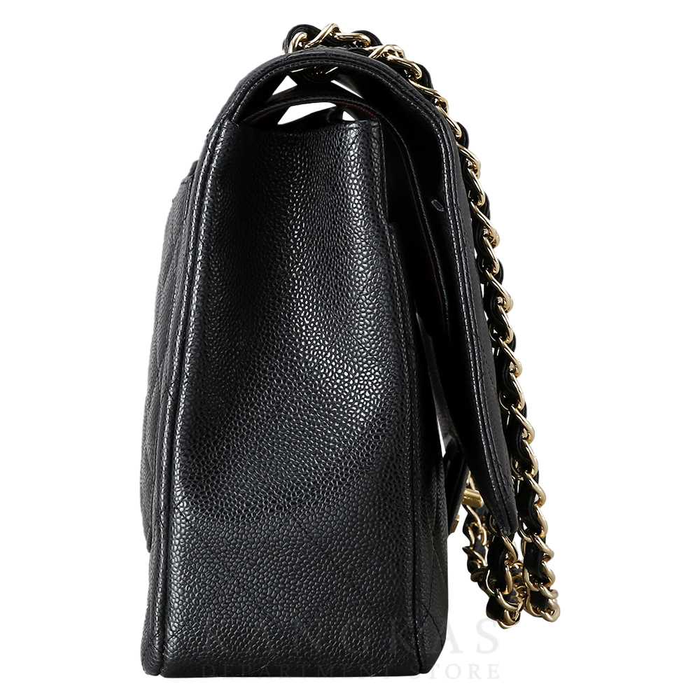 CHANEL(USED)샤넬 클래식 캐비어 맥시 블랙