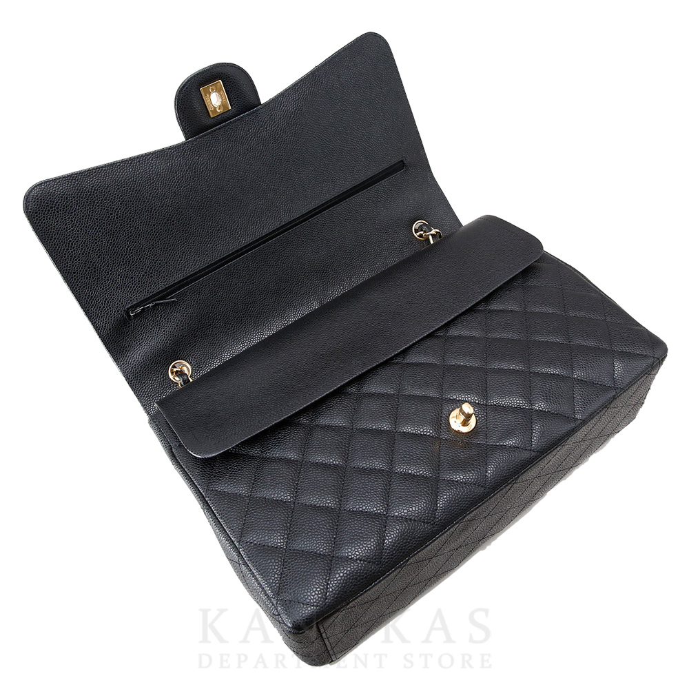 CHANEL(USED)샤넬 클래식 캐비어 맥시 블랙