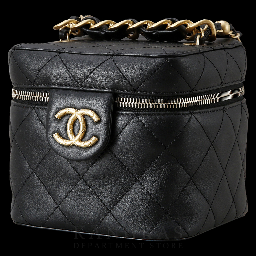 CHANEL(USED)샤넬 시즌 베니티 탑핸들 블랙