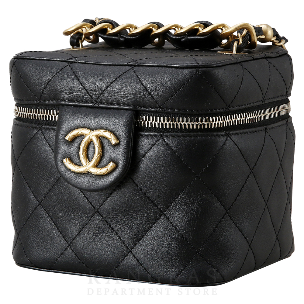 CHANEL(USED)샤넬 시즌 베니티 탑핸들 블랙