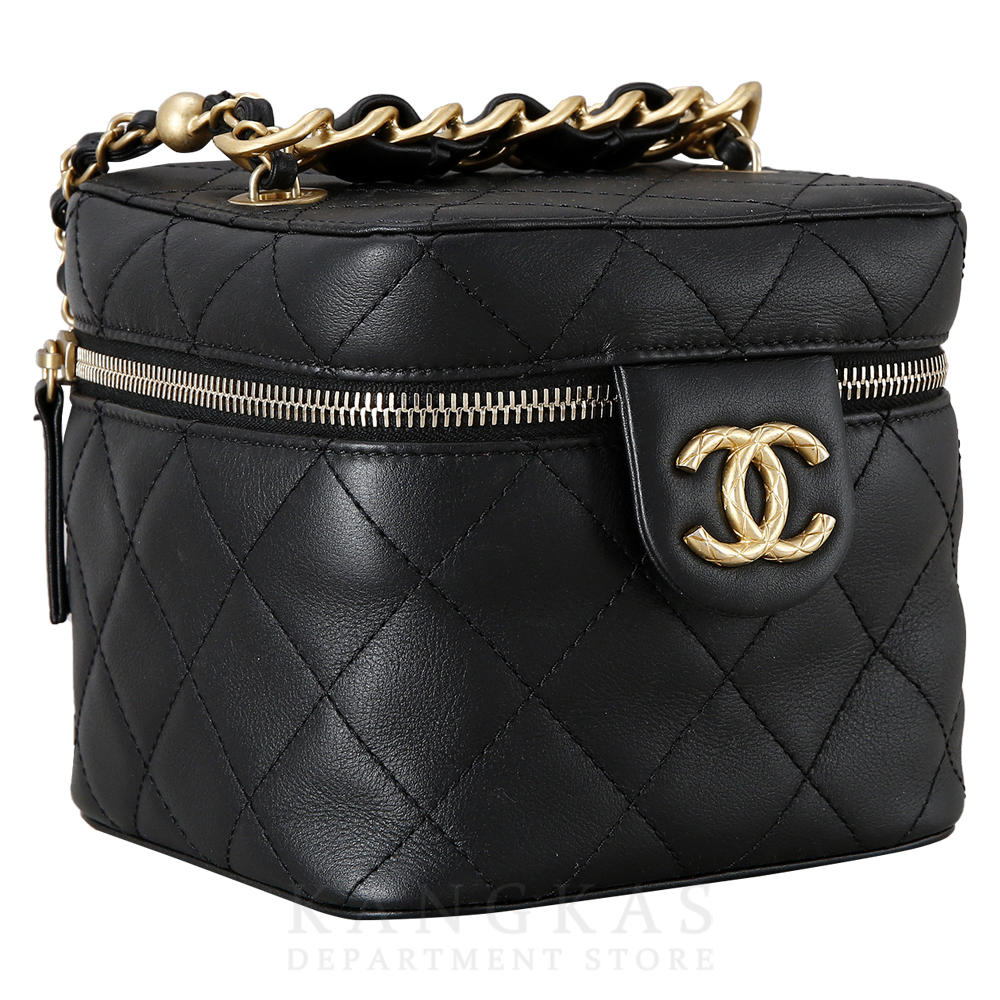 CHANEL(USED)샤넬 시즌 베니티 탑핸들 블랙