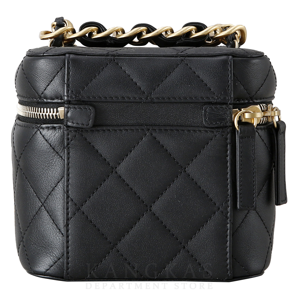 CHANEL(USED)샤넬 시즌 베니티 탑핸들 블랙