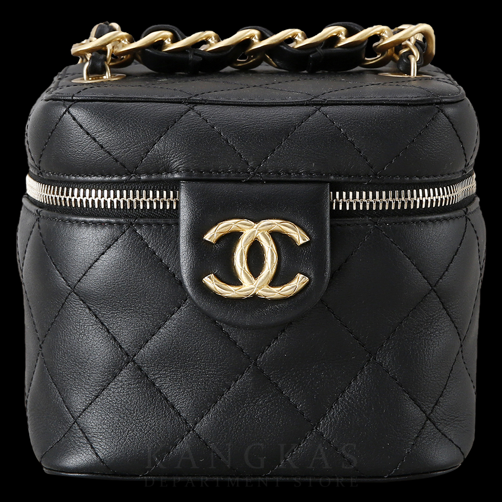 CHANEL(USED)샤넬 시즌 베니티 탑핸들 블랙