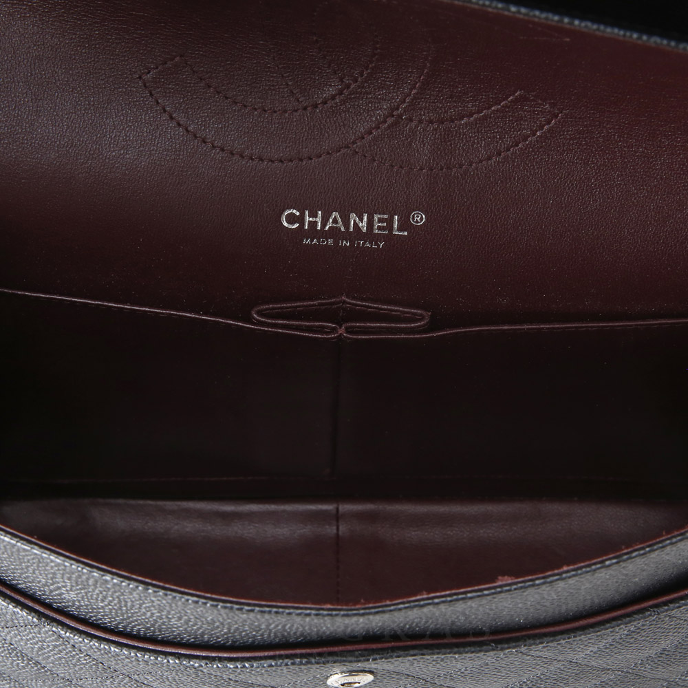 CHANEL(USED)샤넬 클래식 캐비어 점보 블랙