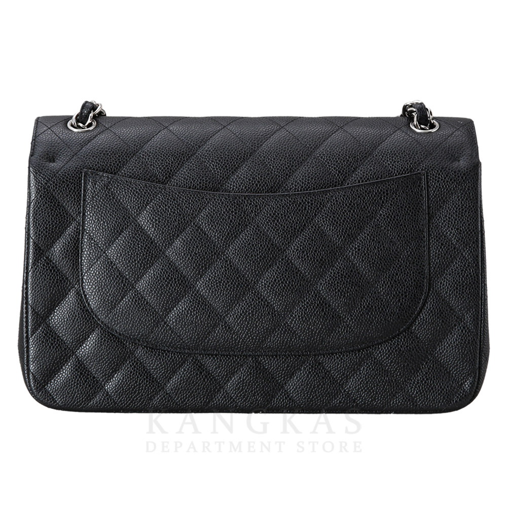 CHANEL(USED)샤넬 클래식 캐비어 점보 블랙