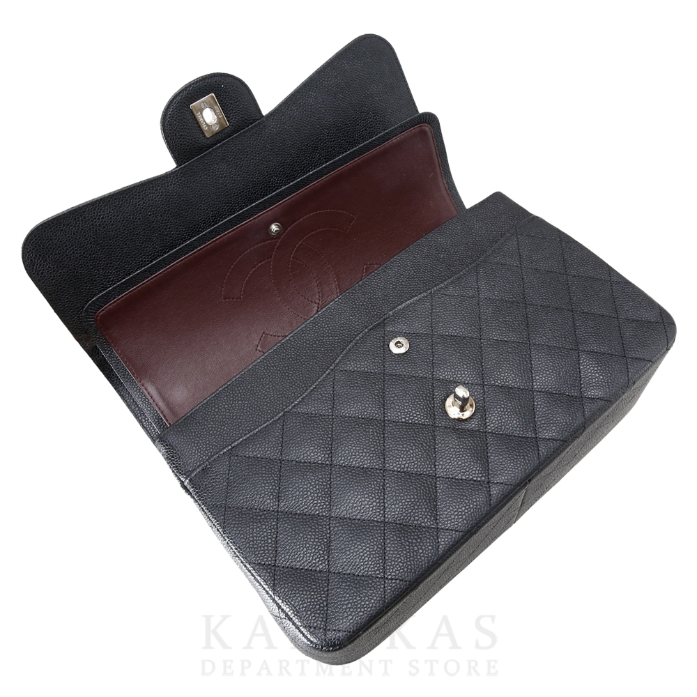 CHANEL(USED)샤넬 클래식 캐비어 점보 블랙