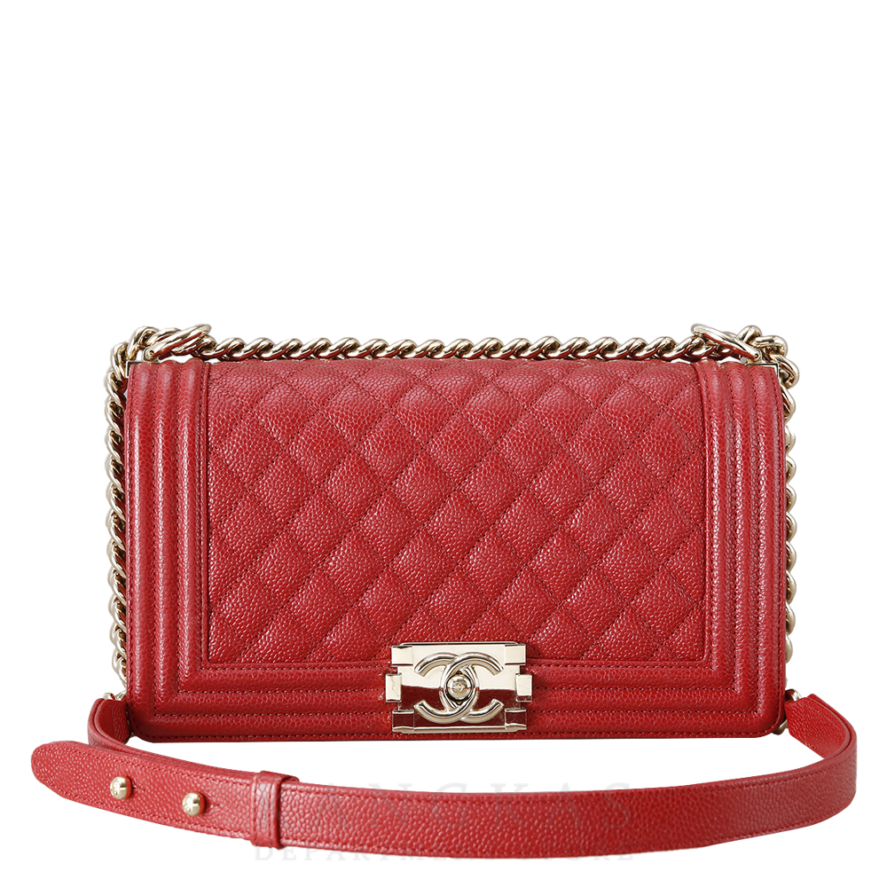 CHANEL(USED)샤넬 보이샤넬 캐비어 미듐