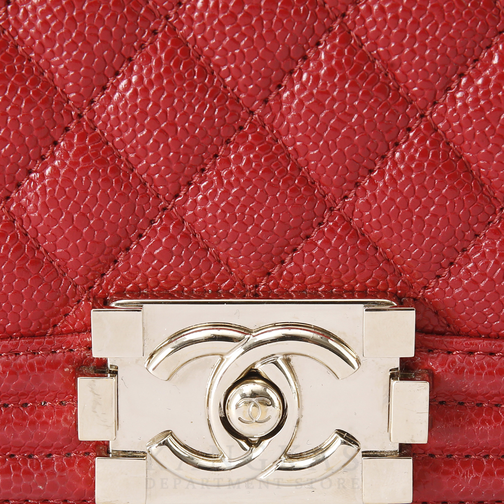 CHANEL(USED)샤넬 보이샤넬 캐비어 미듐