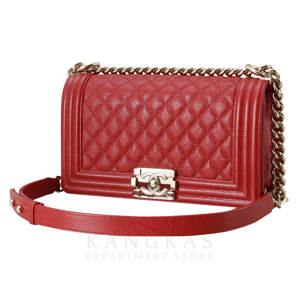 CHANEL(USED)샤넬 보이샤넬 캐비어 미듐