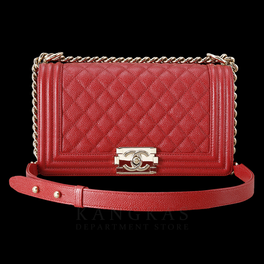 CHANEL(USED)샤넬 보이샤넬 캐비어 미듐