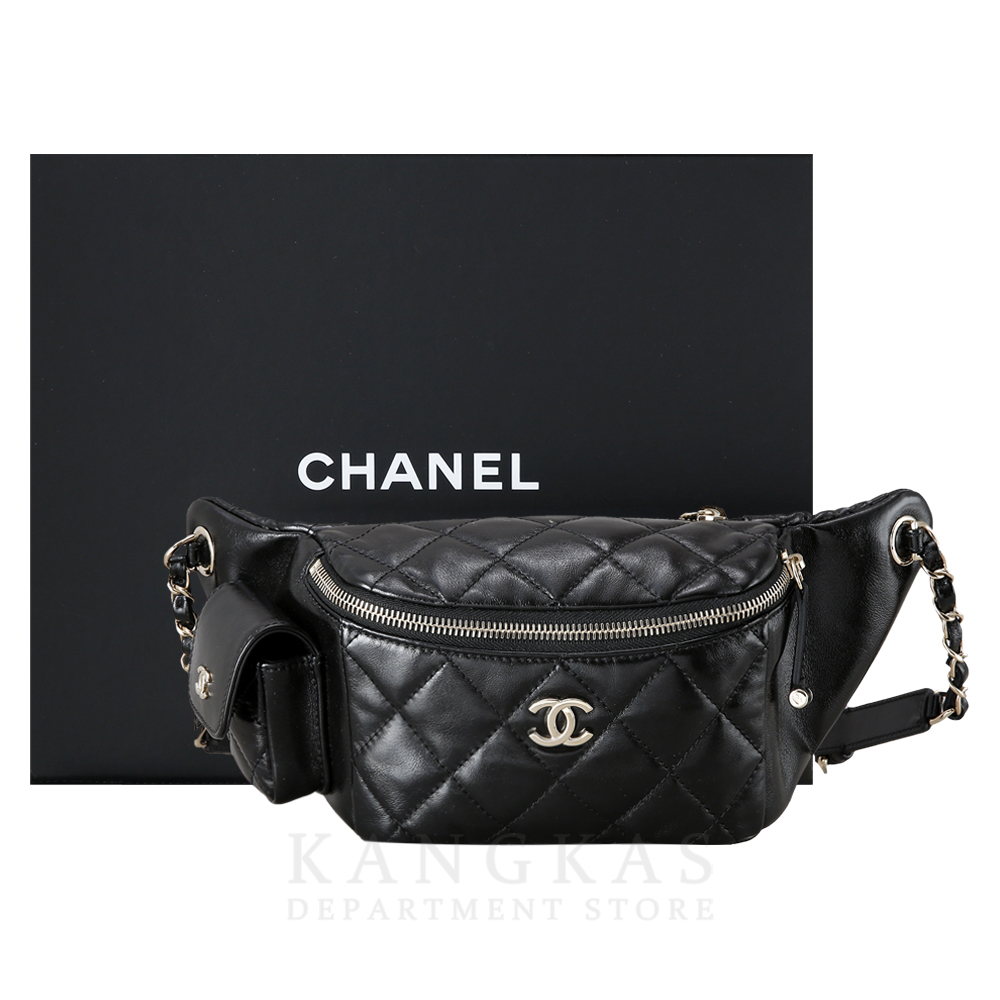 CHANEL(USED)샤넬 시즌 카프스킨 체인 범백