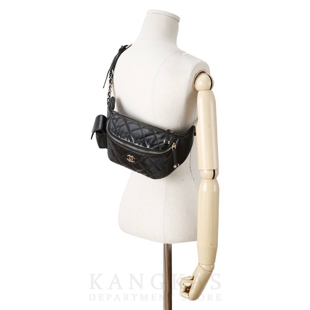 CHANEL(USED)샤넬 시즌 카프스킨 체인 범백
