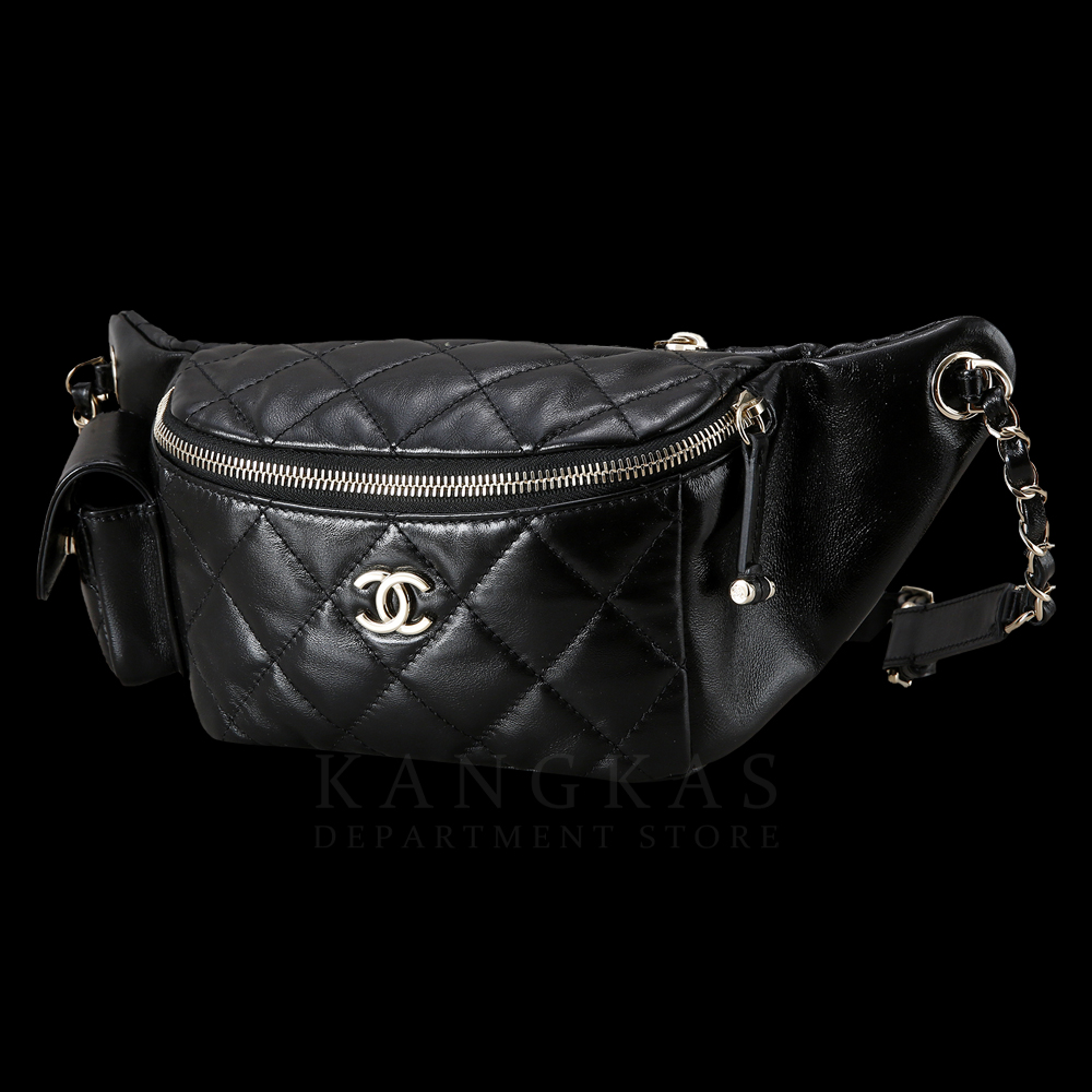 CHANEL(USED)샤넬 시즌 카프스킨 체인 범백