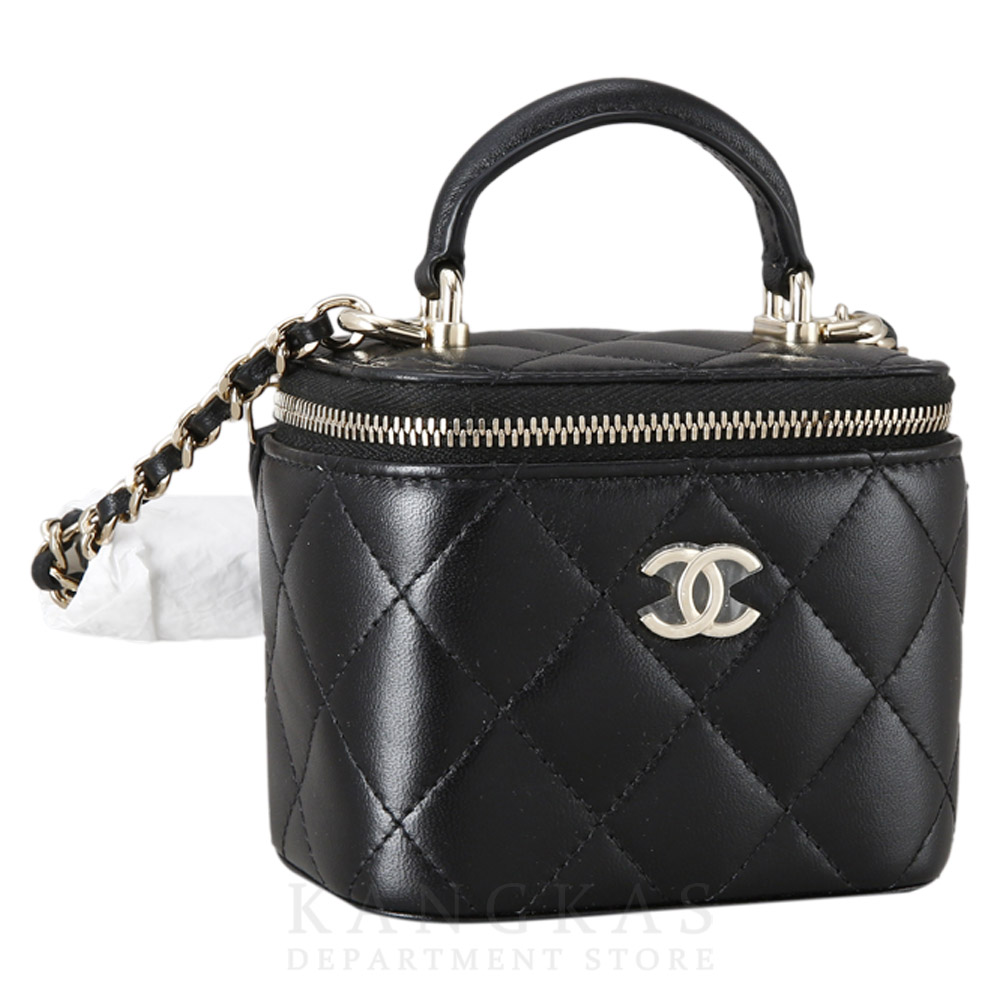 CHANEL(USED)샤넬 베니티 탑핸들 미니 체인 크로스백 블랙