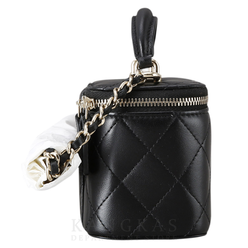 CHANEL(USED)샤넬 베니티 탑핸들 미니 체인 크로스백 블랙