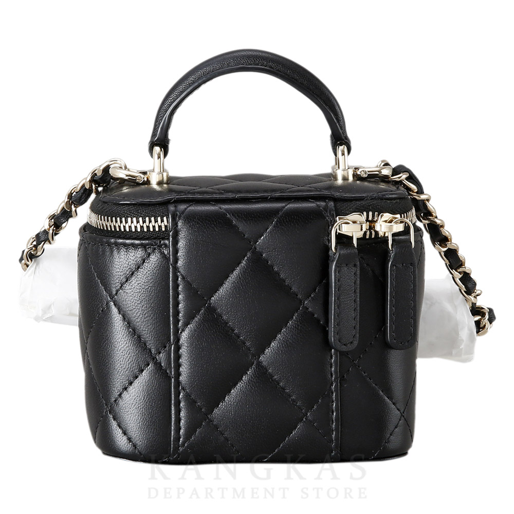 CHANEL(USED)샤넬 베니티 탑핸들 미니 체인 크로스백 블랙