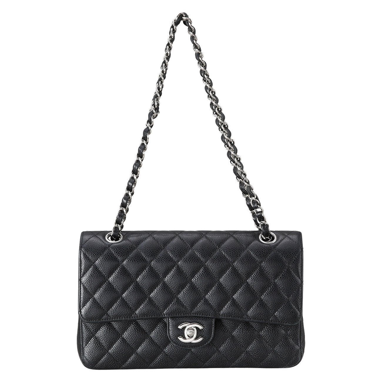 CHANEL(USED)샤넬 클래식 캐비어 미듐