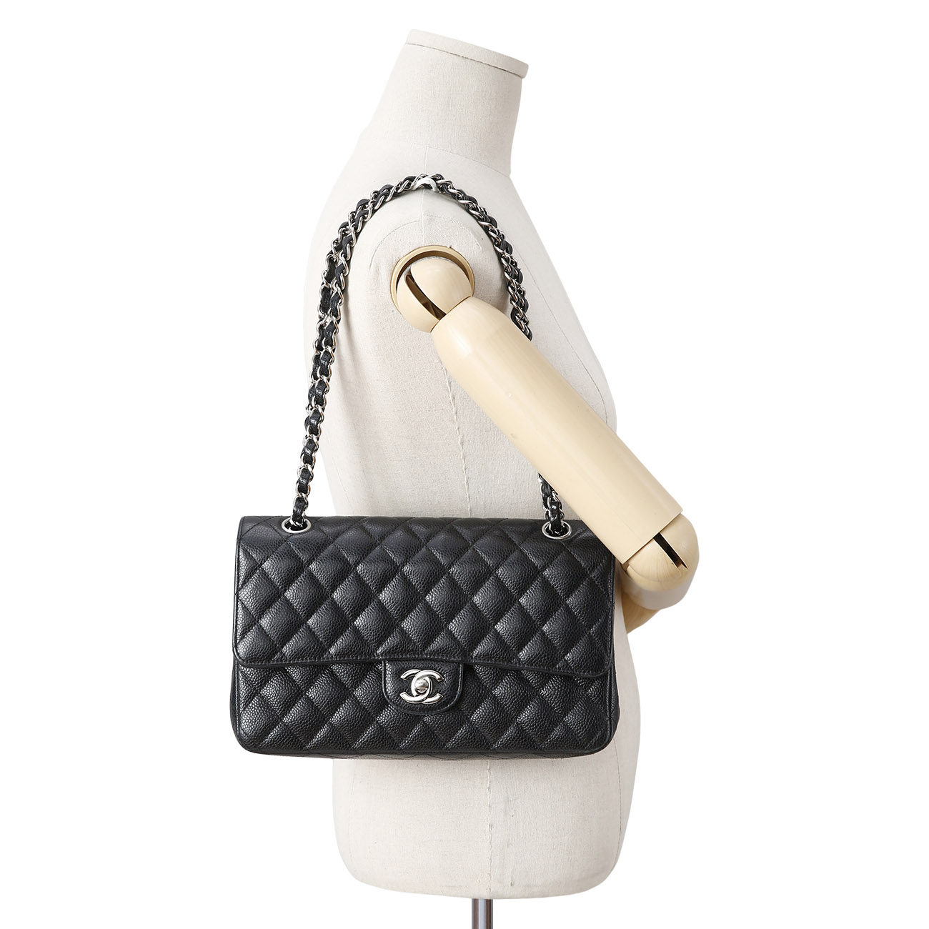 CHANEL(USED)샤넬 클래식 캐비어 미듐