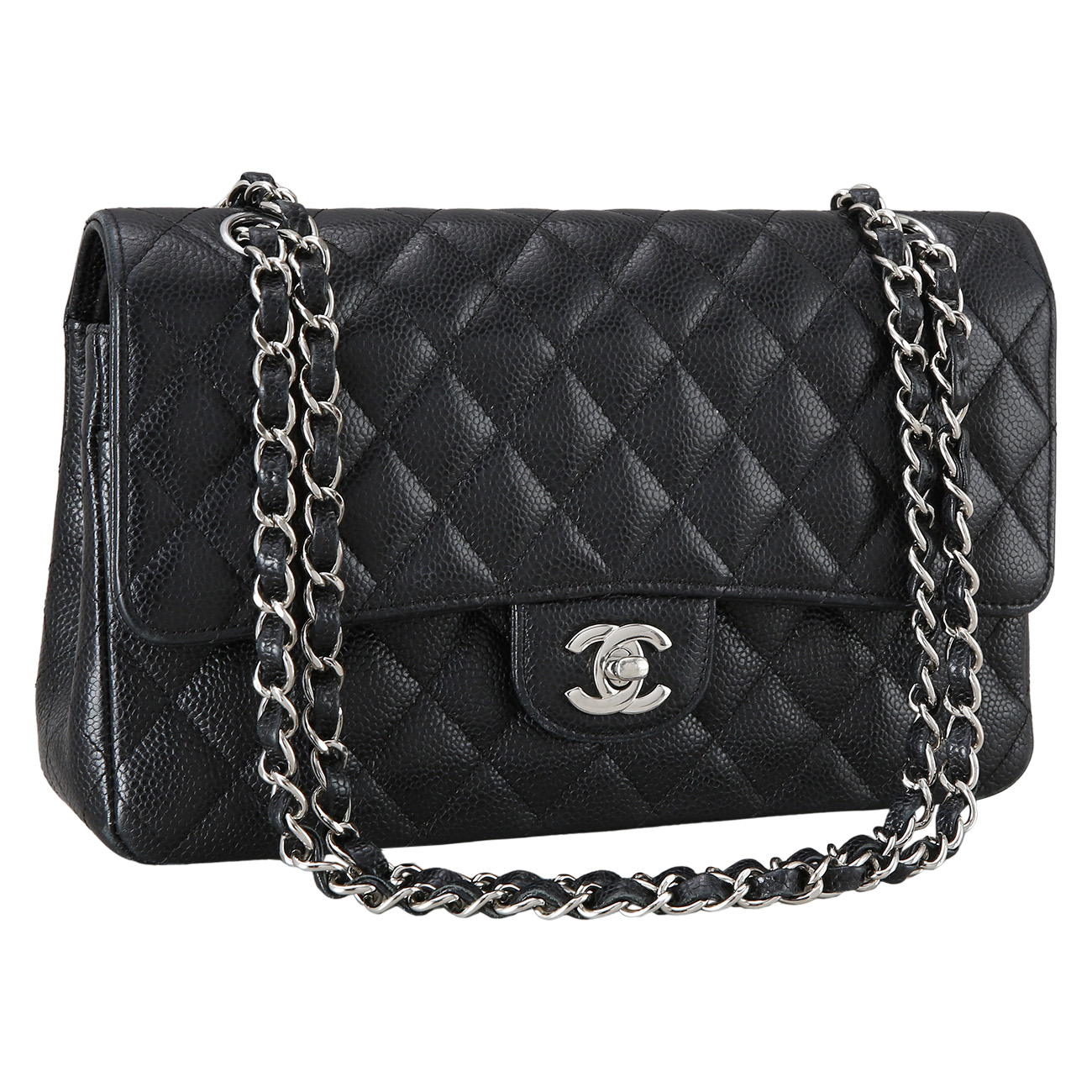 CHANEL(USED)샤넬 클래식 캐비어 미듐