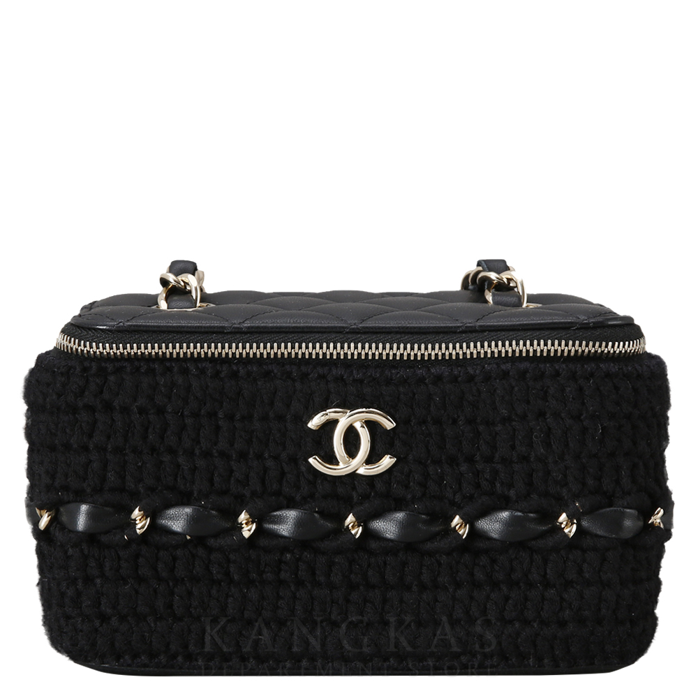 CHANEL(USED)샤넬 시즌 트위드 베니티 체인 백