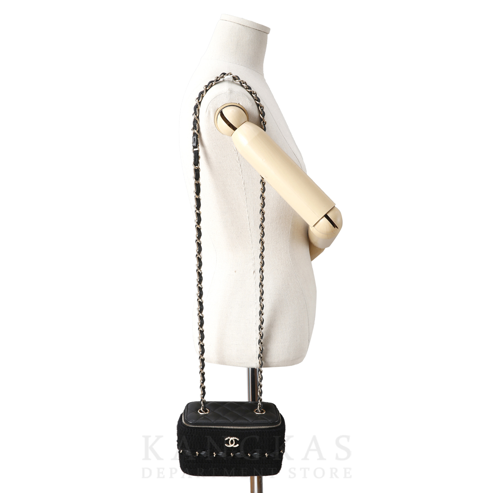 CHANEL(USED)샤넬 시즌 트위드 베니티 체인 백