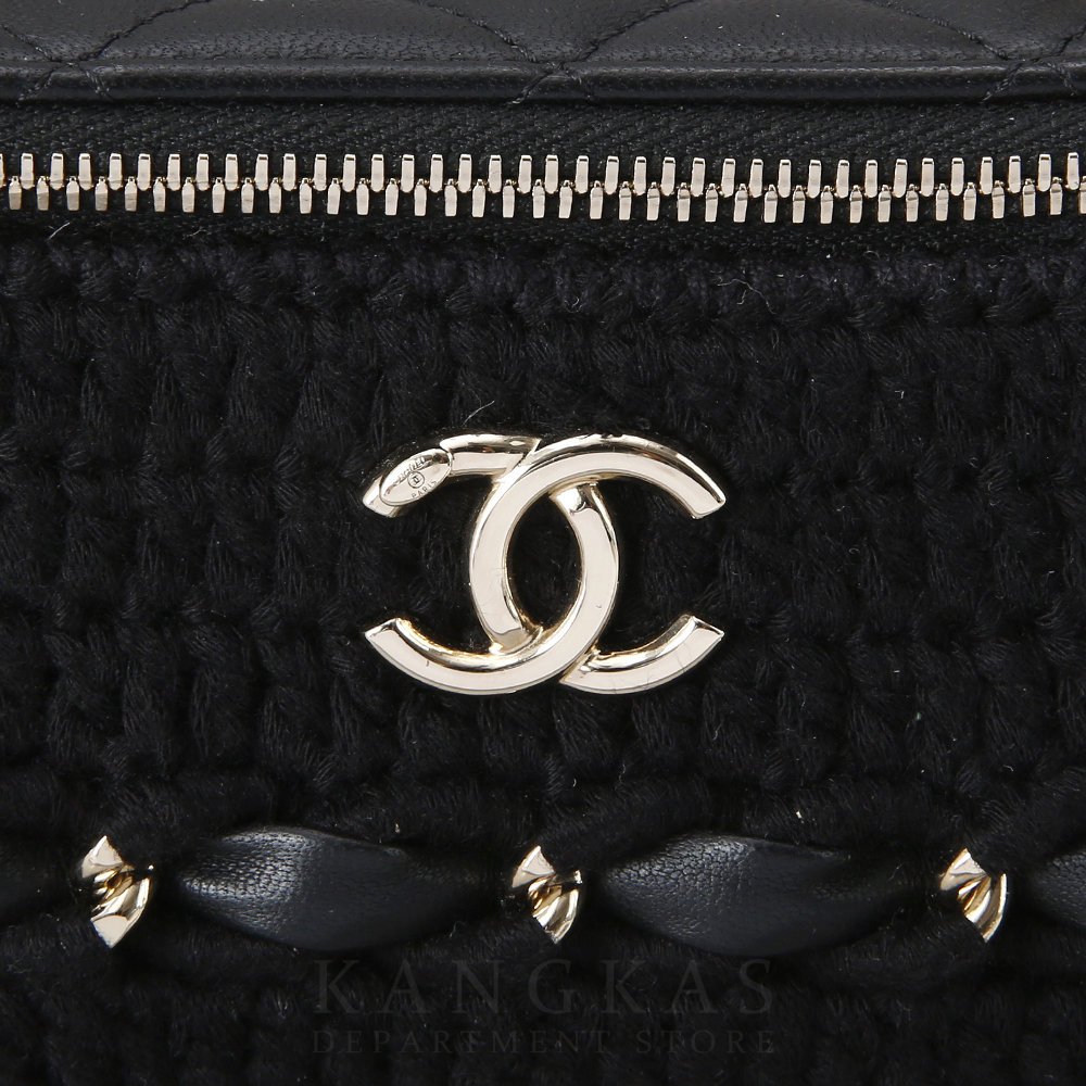 CHANEL(USED)샤넬 시즌 트위드 베니티 체인 백