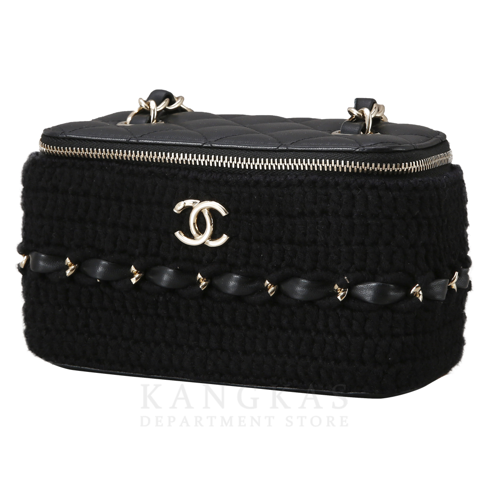 CHANEL(USED)샤넬 시즌 트위드 베니티 체인 백