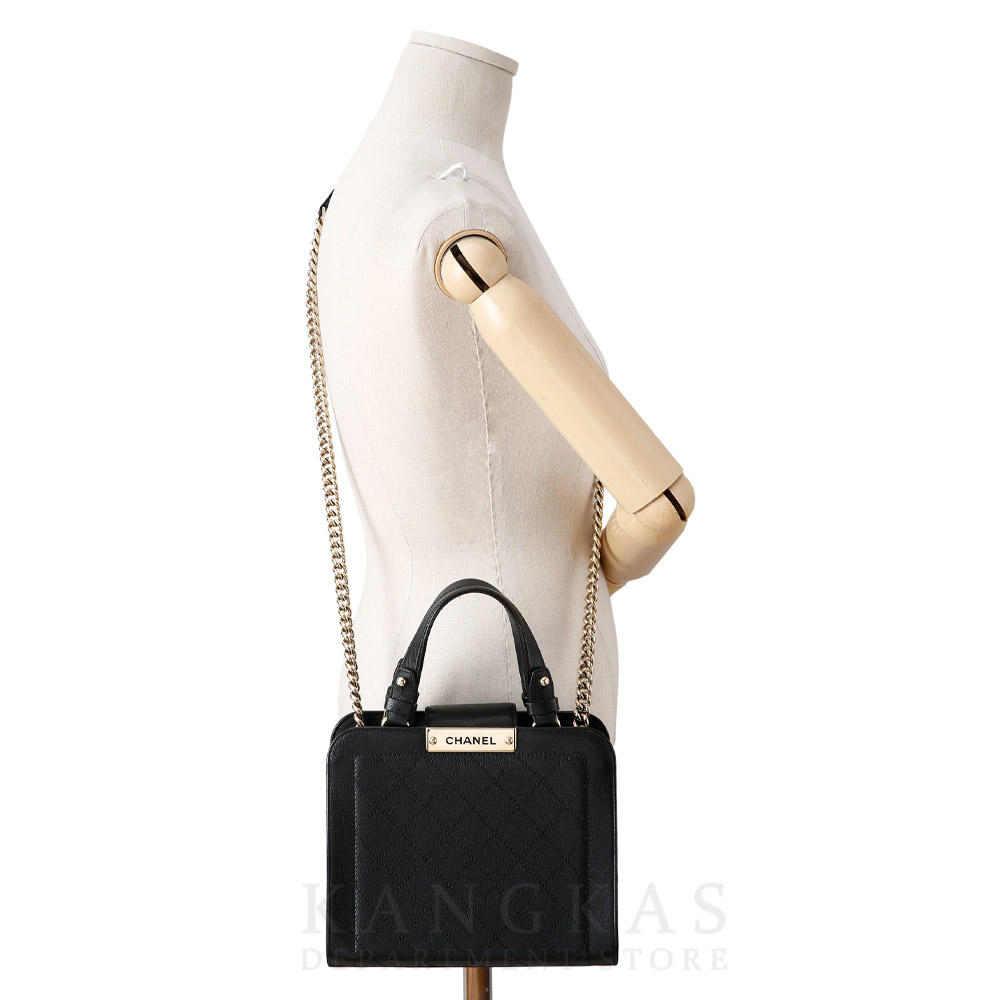CHANEL(USED)샤넬 시즌 스티치 토트겸 체인 숄더백