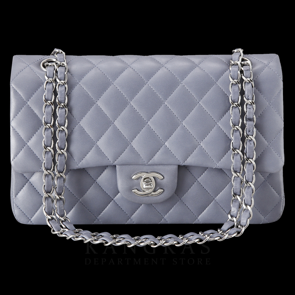 CHANEL(USED)샤넬 클래식 램스킨 미듐 그레이